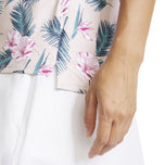 棕褐色女性的云源天堂天堂无袖高尔夫球球 - 粉笔粉红色/明亮的白色