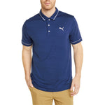 Puma Cloudspun Monarch Golf Polo Shirt - Blazing Blue Heather/High Rise